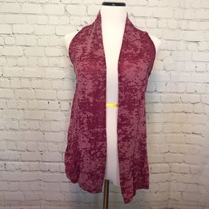 Maurices Sheer Purple Vest for Layering